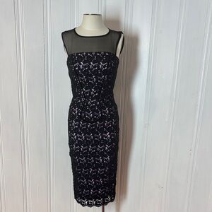 ANDY THÊ AHN Lavender Lace Embroidered Bustier Dress - Size 4